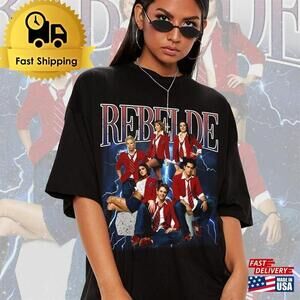 Limited Rebelde Shirt  90S Graphic Tee Rbd Concert Unisex T-Shirt